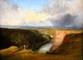 The Avon Gorge from the Summit of the Observatory, Clifton painting by William West who lived in the Observatory at Bristol Museum & Art Gallery. Bristol, England.