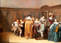 Dutch Cavaliers & their Ladies making Music painting by Pieter Jacobsz Codde at Bristol Museum & Art Gallery. Bristol, England.