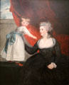 Frances Courtenay, Lady Honywood & her Daughter painting by Sir Joshua Reynolds at Bristol Museum & Art Gallery. Bristol, England.