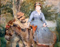 The Donkey Ride painting by Eva Gonzales at Bristol Museum & Art Gallery. Bristol, England.