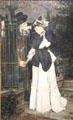 Les Adieux painting by James Tissot & one of the artist's works on the theme of parting at Bristol Museum & Art Gallery. Bristol, England.