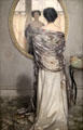 The Mackerel Shawl painting by Algernon Talmage at Bristol Museum & Art Gallery. Bristol, England.
