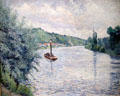 La Frette painting by Lucien Pissarro while staying on the Seine River at Bristol Museum & Art Gallery. Bristol, England.