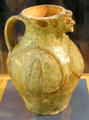 Ceramic jug , likely made in the Redcliffe district of Bristol at Bristol Museum & Art Gallery. Bristol, England.