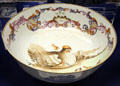 Ceramic bowl made in Jingdezhen China at Bristol Museum & Art Gallery. Bristol, England.