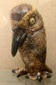 "Wally Bird" stoneware tobacco jar sculpture by Martin Brothers pottery in London at Bristol Museum & Art Gallery. Bristol, England.