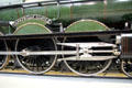 Wheel carriage of Caerphilly Castle locomotive at STEAM Museum of Great Western Railway. Swindon, England