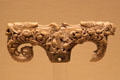 Anglo-Saxon walrus ivory head of Tau or T-crosier from Alcester Warwickshire at British Museum. London, United Kingdom.