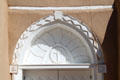 Wood surround of main door of San Francisco de Asis Church. Taos, NM.