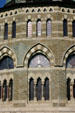 Gothic windows of Nott Memorial Library at Union College. Schenectady, NY.