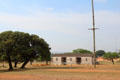 Reconstructed barracks at Fort Martin Scott. Fredericksburg, TX.